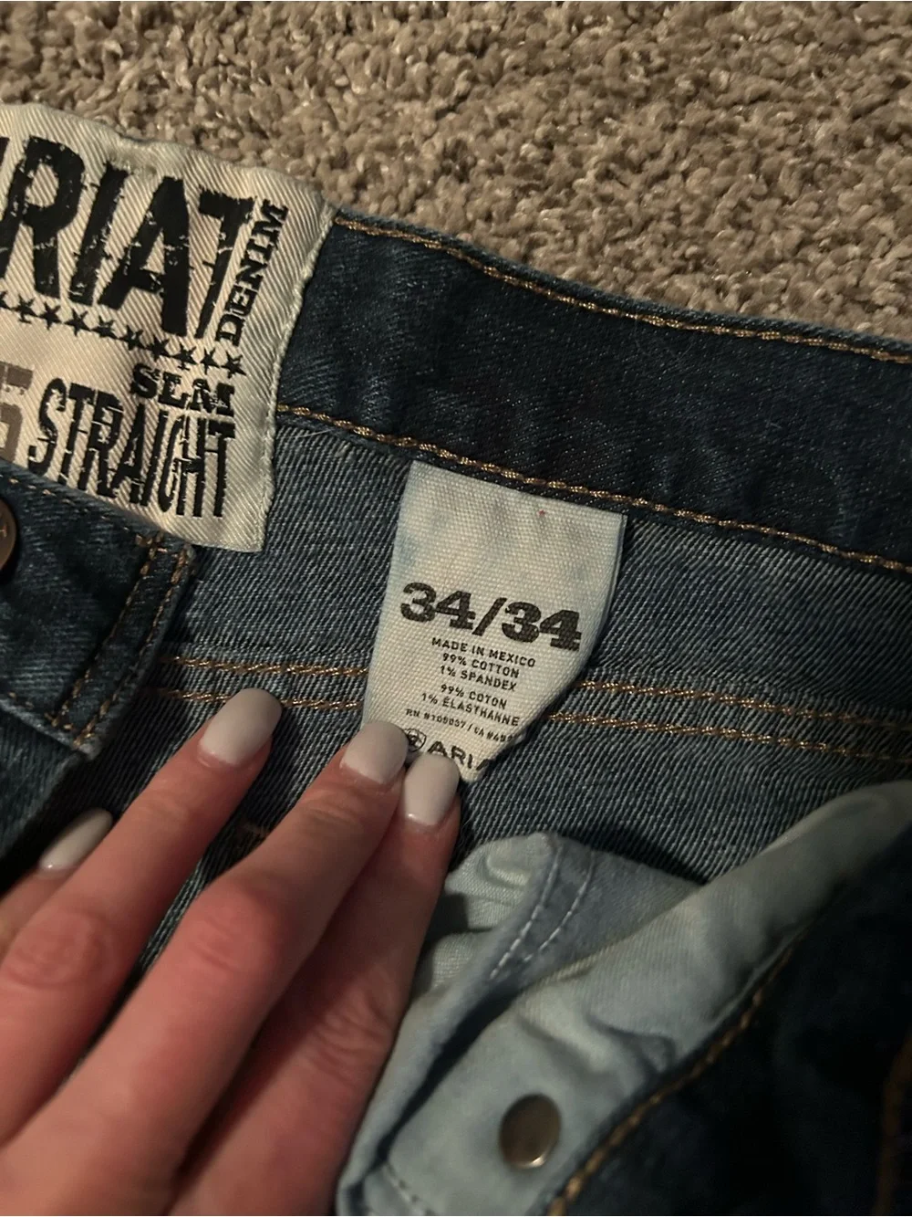 Ariat Men's Indigo Straight Jeans